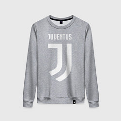 Свитшот хлопковый женский FC Juventus, цвет: меланж