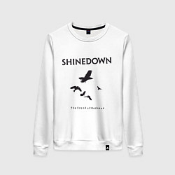 Свитшот хлопковый женский Shinedown: Sound of Madness, цвет: белый