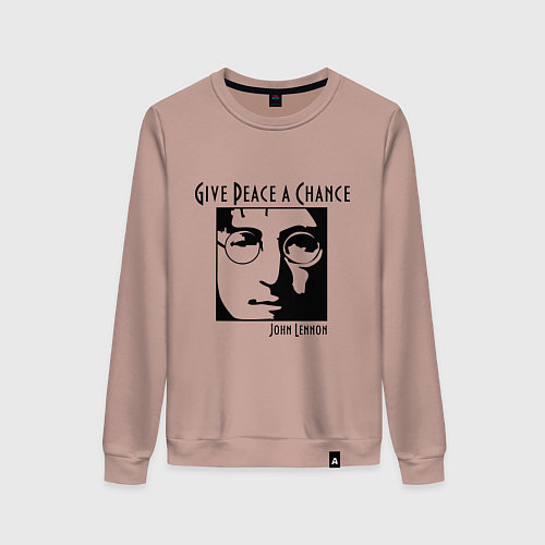 Женский свитшот Give Peace a Chance / Пыльно-розовый – фото 1