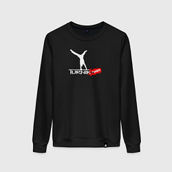 Свитшот хлопковый женский Turnikman, цвет: черный