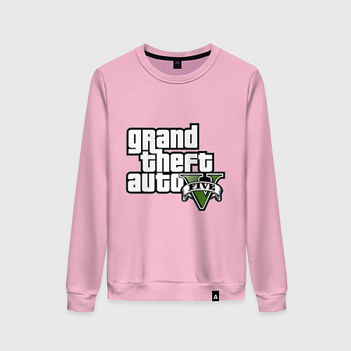 Женский свитшот GTA Five / Светло-розовый – фото 1