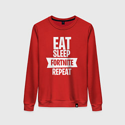 Женский свитшот Eat Sleep Fortnite Repeat