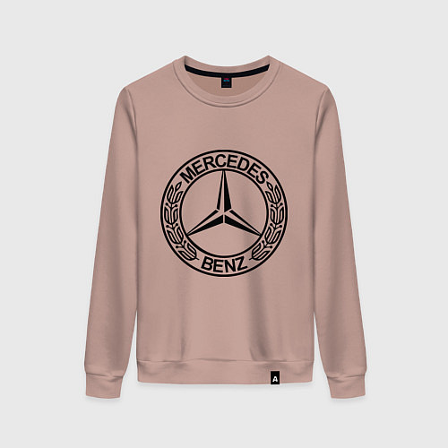 Женский свитшот Mercedes-Benz / Пыльно-розовый – фото 1