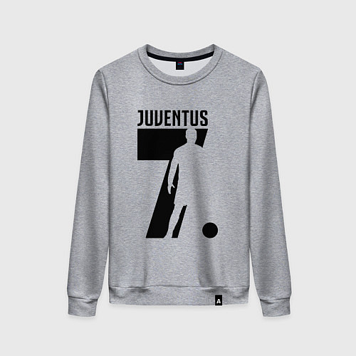 Женский свитшот Juventus: Ronaldo 7 / Меланж – фото 1