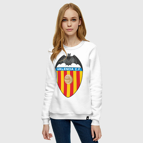 Женский свитшот Valencia CF / Белый – фото 3