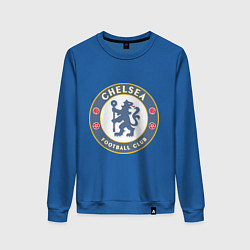Свитшот хлопковый женский Chelsea FC, цвет: синий