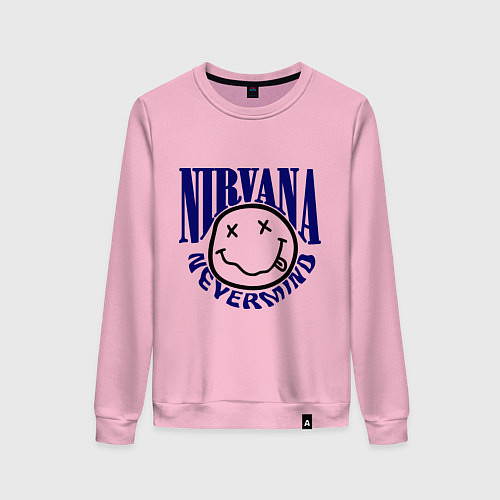 Женский свитшот Nevermind Nirvana / Светло-розовый – фото 1