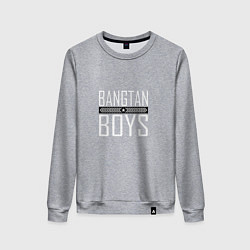 Свитшот хлопковый женский BANGTAN BOYS, цвет: меланж