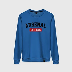 Свитшот хлопковый женский FC Arsenal Est. 1886, цвет: синий