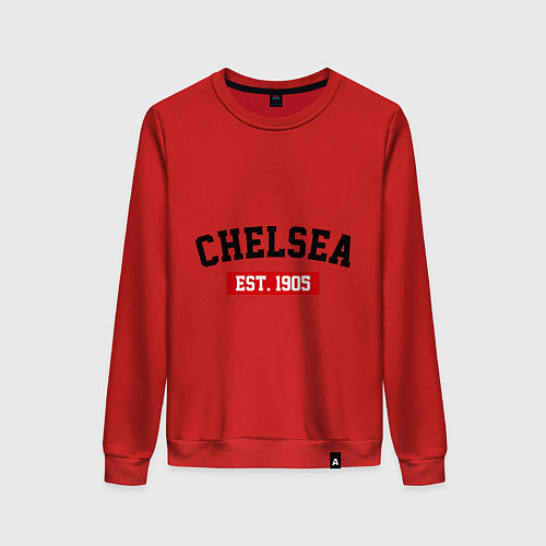 Женский свитшот FC Chelsea Est. 1905 / Красный – фото 1