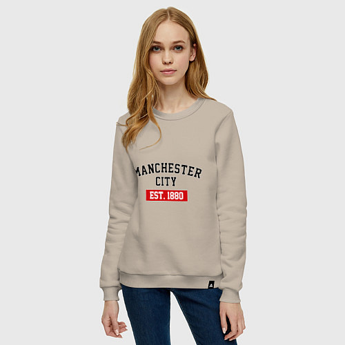 Женский свитшот FC Manchester City Est. 1880 / Миндальный – фото 3