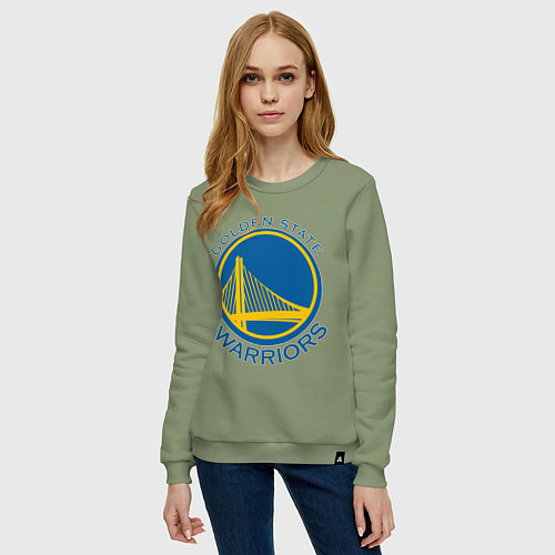 Женский свитшот Golden state Warriors / Авокадо – фото 3