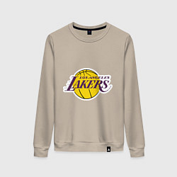 Свитшот хлопковый женский LA Lakers, цвет: миндальный