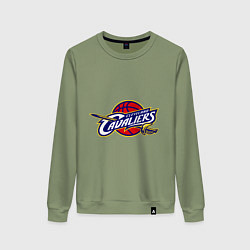 Свитшот хлопковый женский Cleveland, цвет: авокадо