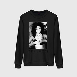 Свитшот хлопковый женский Monica Bellucci: Black, цвет: черный