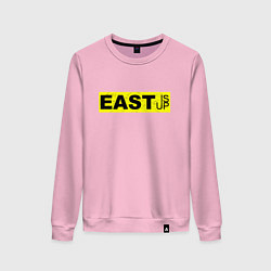 Свитшот хлопковый женский East is Up TOP, цвет: светло-розовый
