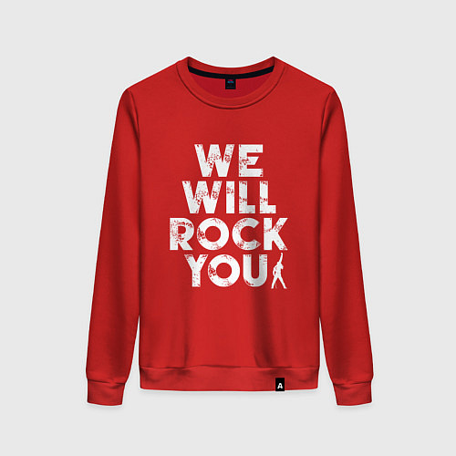 Женский свитшот We Wil Rock You / Красный – фото 1