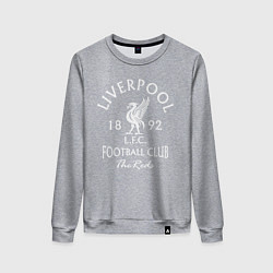 Свитшот хлопковый женский Liverpool: Football Club, цвет: меланж