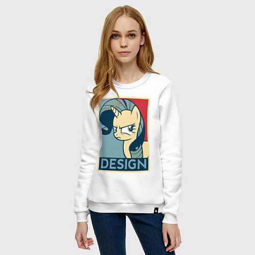 Женский свитшот MLP: Design / Белый – фото 3