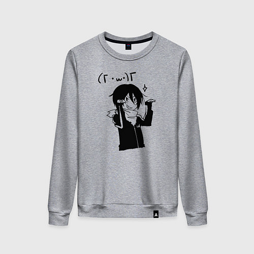 Женский свитшот Бездомный Бог / Меланж – фото 1