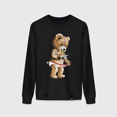 Женский свитшот Nasty Bear / Черный – фото 1