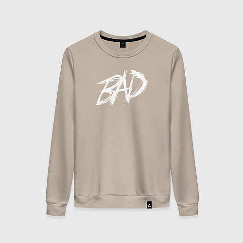 Женский свитшот XXXTentacion: BAD / Миндальный – фото 1