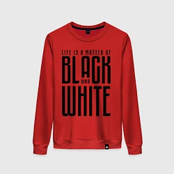 Свитшот хлопковый женский Juventus: Black & White, цвет: красный