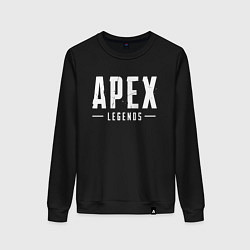 Свитшот хлопковый женский Apex Legends, цвет: черный