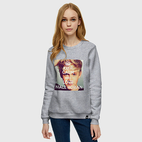 Женский свитшот Keep Calm & Love Niall Horan / Меланж – фото 3