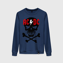 Женский свитшот AC/DC Skull