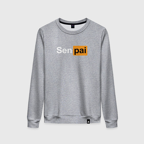 Женский свитшот Senpai: Pornhub Style / Меланж – фото 1