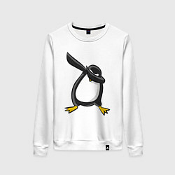 Свитшот хлопковый женский DAB Pinguin, цвет: белый