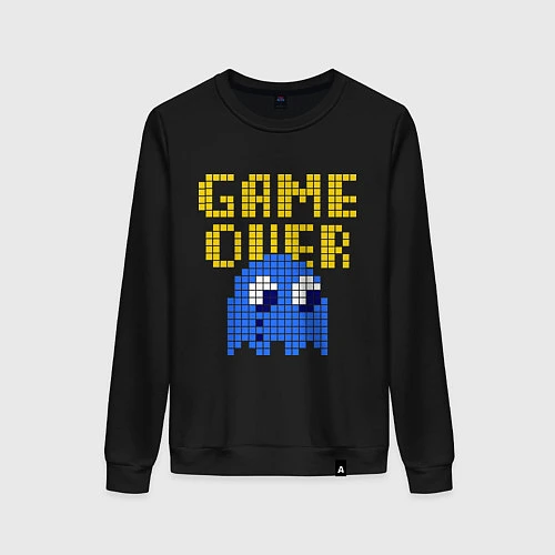 Женский свитшот Pac-Man: Game over / Черный – фото 1