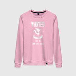Свитшот хлопковый женский Wanted Poco, цвет: светло-розовый