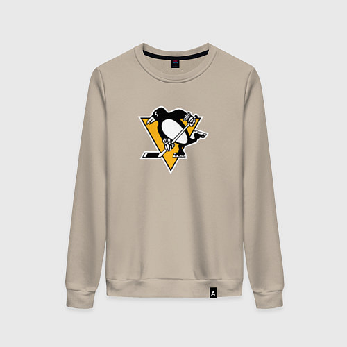 Женский свитшот Pittsburgh Penguins: Evgeni Malkin / Миндальный – фото 1