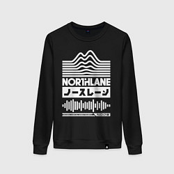 Свитшот хлопковый женский Northlane Music, цвет: черный