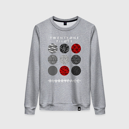 Женский свитшот TOP: Blurryface / Меланж – фото 1