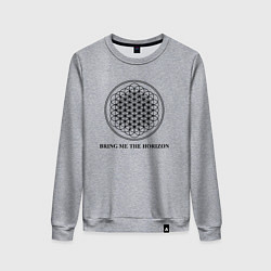 Свитшот хлопковый женский BRING ME THE HORIZON, цвет: меланж