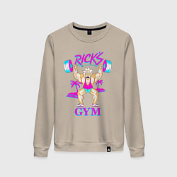 Свитшот хлопковый женский Ricks GYM, цвет: миндальный