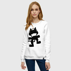 Свитшот хлопковый женский MONSTERCAT, цвет: белый — фото 2