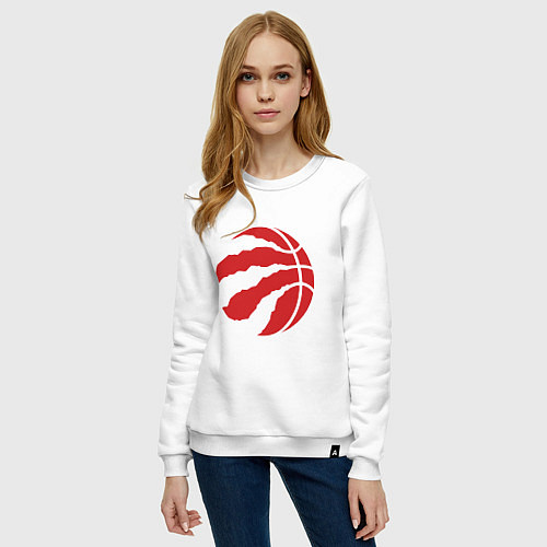 Женский свитшот Toronto Raptors / Белый – фото 3