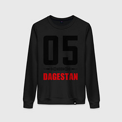 Свитшот хлопковый женский 05 Dagestan, цвет: черный