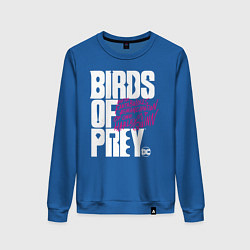 Свитшот хлопковый женский Birds of Prey logo, цвет: синий