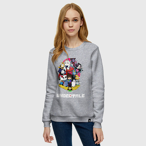 Женский свитшот UNDERTALE / Меланж – фото 3
