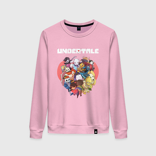 Женский свитшот UNDERTALE / Светло-розовый – фото 1