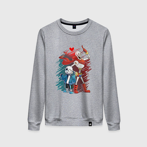 Женский свитшот UNDERTALE / Меланж – фото 1