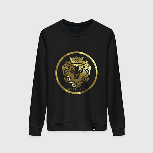 Женский свитшот Golden lion / Черный – фото 1