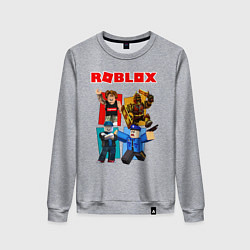 Свитшот хлопковый женский ROBLOX, цвет: меланж