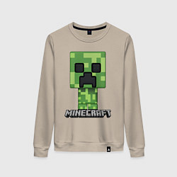 Свитшот хлопковый женский MINECRAFT, цвет: миндальный