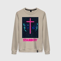 Свитшот хлопковый женский STARBOY, цвет: миндальный